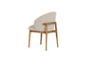 Modrest Blum Modern Beige Linen Dining Chair Model VGMY-3741-BGE