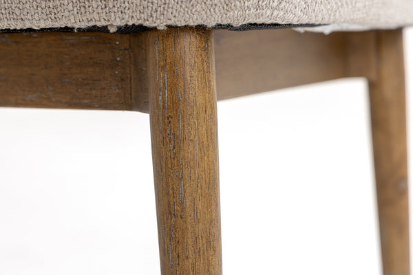 Modrest Blum Modern Beige Linen Dining Chair Model VGMY-3741-BGE