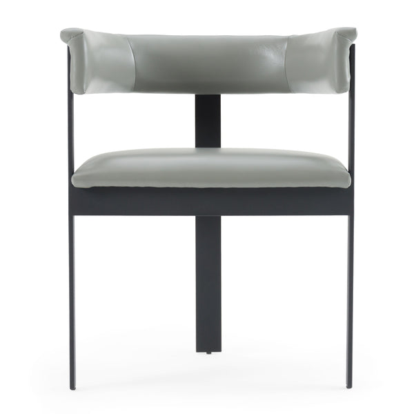 Modrest Boswell Modern Grey Faux Leather & Black Dining Chair Model VGRH-RHS-DC-158-GRYBLK