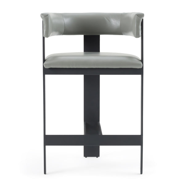 Modrest Boswell Modern Grey Faux Leather & Black Counter Chair Model VGRH-RHS-CS-158-GRYBLK