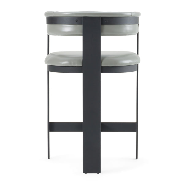 Modrest Boswell Modern Grey Faux Leather & Black Counter Chair Model VGRH-RHS-CS-158-GRYBLK