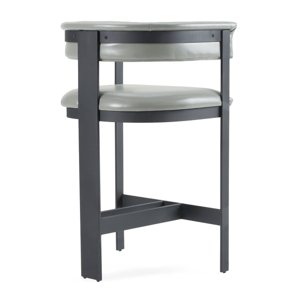 Modrest Boswell Modern Grey Faux Leather & Black Counter Chair Model VGRH-RHS-CS-158-GRYBLK