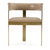 Modrest Boswell Modern Brown Faux Leather & Gold Dining Chair Model VGRH-RHS-DC-158-BRNGLD