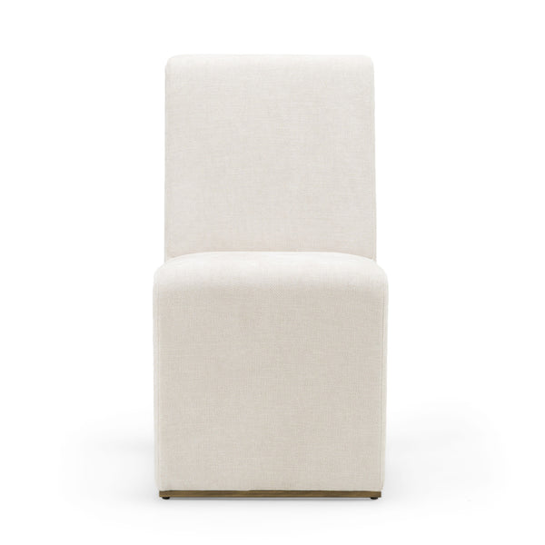 Modrest Bounty Modern Beige Fabric & Antique Brass Dining Chair (Set Of 2) Model VGFA-CH531-BGE