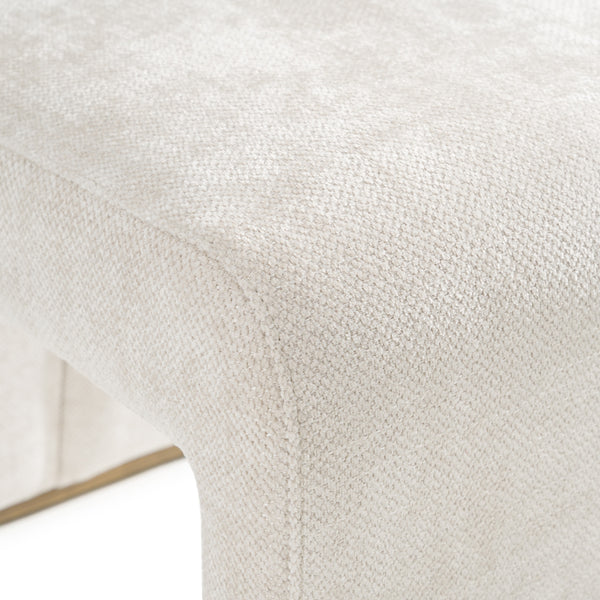 Modrest Bounty Modern Beige Fabric & Antique Brass Dining Chair (Set Of 2) Model VGFA-CH531-BGE