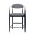 Modrest Buchtel Mid Century Modern Medium Grey & Gold Arm & Black Counter Chair Model VGDW-J1313-MEDGRY