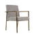 Modrest Burnham Modern Light Grey & Brass Arm Dining Chair Model VGGA-6960CH-1-WHT-B-DC
