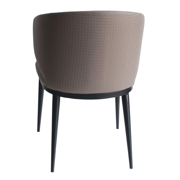 Modrest Caplan Modern Beige Leatherette Dining Armchair Model VGYFDC1102-BEI-DC