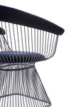 Modrest Chandler Modern Black Velvet & Black Stainless Steel Dining Chair Model VGZAY007-1-BLK-DC