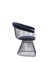 Modrest Chandler Modern Black Velvet & Black Stainless Steel Dining Chair Model VGZAY007-1-BLK-DC