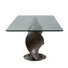 Modrest Cleveland Contemporary Glass And Grey Ash Dining Table Model VGCS-DT-16152-GRY