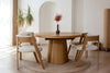 Modrest Cloud Modern Natural Oak Extendable Dining TableModel VGME-CLOUD-DT