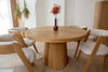 Modrest Cloud Modern Natural Oak Extendable Dining TableModel VGME-CLOUD-DT