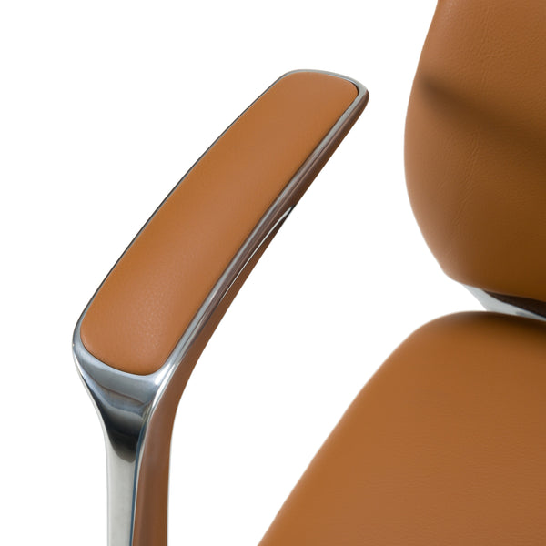 Modrest Clyne Modern Camel Vegan Leather Executive Office Chair Model VGFU-FK013-A11-CML