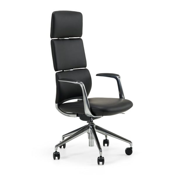 Modrest Clyne Modern Black Vegan Leather Executive Office Chair Model VGFU-FK013-A11-BLK