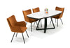 Modrest Cofrey Contemporary White Ceramic Extendable Dining Table Model VGEWD2055EA-WHT-DT