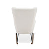 Modrest Colfax Modern White Sheep Rocking Chair Model VGDWJ1817-WHT-CH