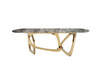 Modrest Colton Modern Brown & Gold Dining Table Model VGZAT112-BRN-DT