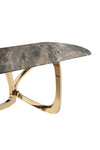 Modrest Colton Modern Brown & Gold Dining Table Model VGZAT112-BRN-DT