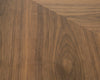 Modrest Cora Modern Walnut And Black Tempered Glass Dining Table Model VGBB-MI1412-WAL-DT