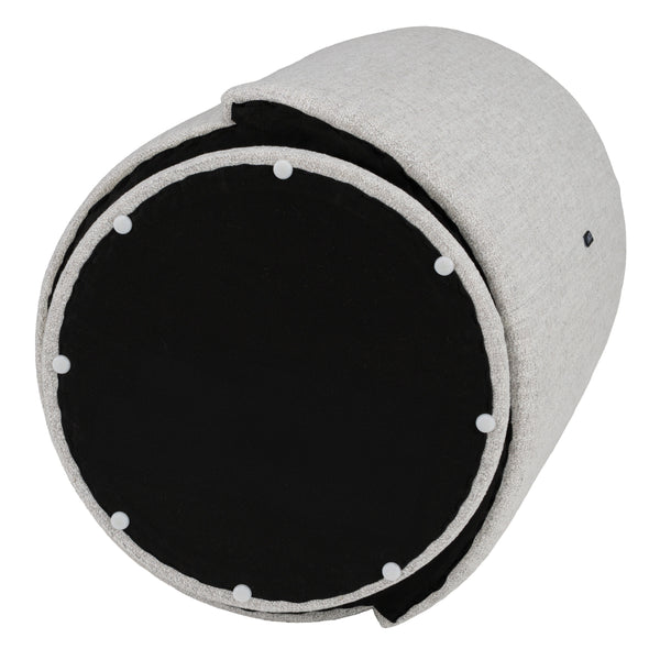 Modrest Correa Modern Light Grey Fabric Swivel Dining Chair Model VGKK-KF.Y1179-LTGRY