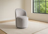 Modrest Correa Modern Light Grey Fabric Swivel Dining Chair Model VGKK-KF.Y1179-LTGRY