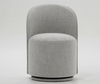 Modrest Correa Modern Light Grey Fabric Swivel Dining Chair Model VGKK-KF.Y1179-LTGRY