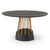 Modrest Cotopaxi Modern Charcoal & Brass Round Dining Table Model VGNR-NI90202