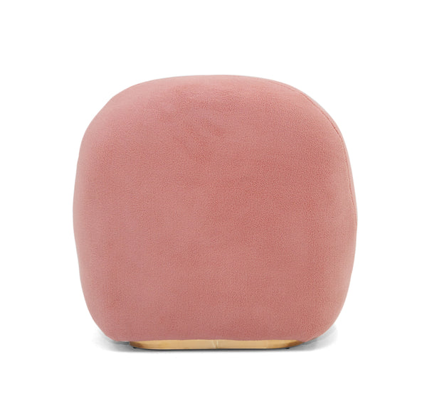 Modrest Crestone Modern Pink Sherpa Accent Chair Model VGMFOC-251-PINK-CH