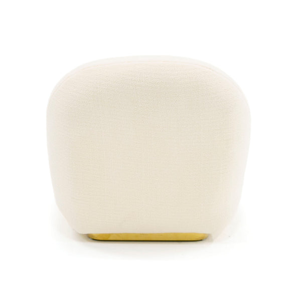 Modrest Crestone Modern White Sherpa Accent Chair Model VGMFOC-251-WHT-CH
