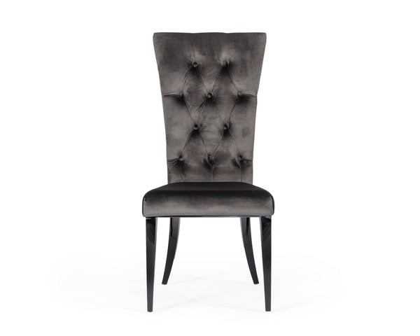 Modrest Darley Modern Grey Velvet Dining Chair Set Of 2 Model VGZAY623-GRY