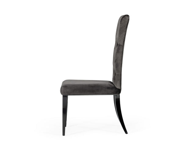 Modrest Darley Modern Grey Velvet Dining Chair Set Of 2 Model VGZAY623-GRY