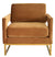 Modrest Edna Camel Velvet & Gold Accent Chair Model VGRHRHS-AC-201-BRN-CH