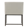 Modrest Elijah Modern Beige & Copper Antique Brass Dining Chair Model VGVCB8363-BEI-DC
