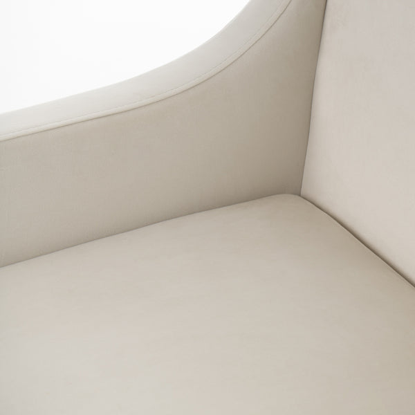 Modrest Elijah Modern Beige & Copper Antique Brass Dining Chair Model VGVCB8363-BEI-DC