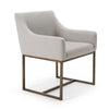 Modrest Elijah Modern Grey & Copper Antique Brass Dining Chair Model VGVCB8363-LGRY-DC