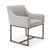 Modrest Elijah Modern Grey & Copper Antique Brass Dining Chair Model VGVCB8363-LGRY-DC
