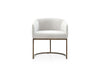 Modrest Elisa Modern Beige Velvet & Brass Dining Chair Model VGVCB8369-BG-DC