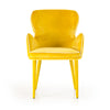 Modrest Tigard Mid Century Yellow Fabric Dining Chair Model VGEUMC-8883CH-A-YEL
