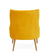 Modrest Everly Contemporary Velvet Yellow Accent Chair Model VGRHRHS-AC-741-CH