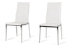 Libby Modern White Leatherette Dining Chair (Set Of 2) Model VGEWF3195AB-WHT