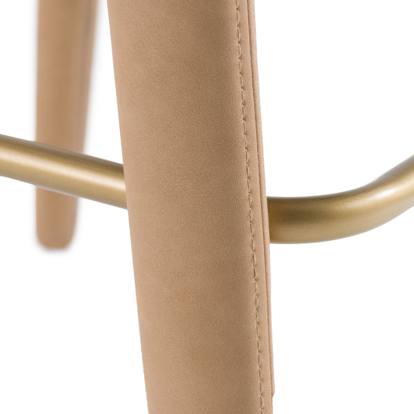 Modrest Faerron Modern Tan Leatherette Bar Chair Model VGEU-MC-7182BC-B-TAN