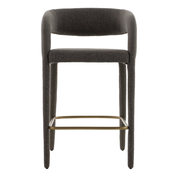 Modrest Faerron Modern Grey Fabric Counter Chair Model VGEU-MC-7182BC-DGRY