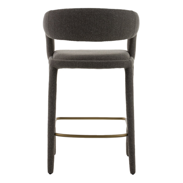 Modrest Faerron Modern Grey Fabric Counter Chair Model VGEU-MC-7182BC-DGRY