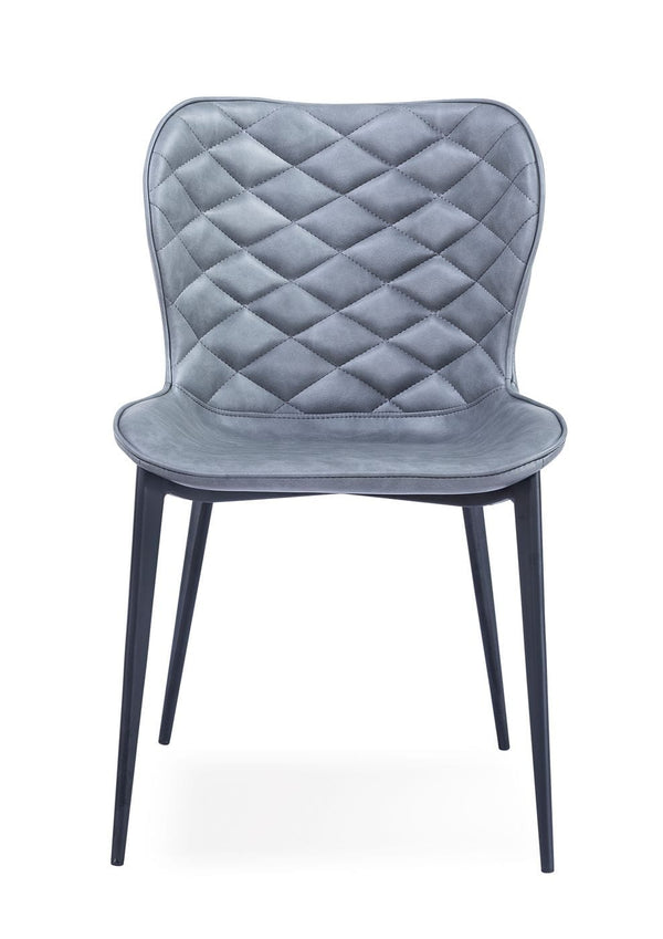 Modrest Felicia Modern Grey & Black Dining Chair (Set Of 2) Model VGHR3588-GRY-DC