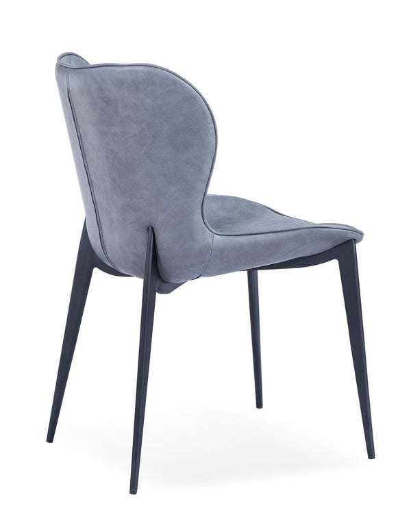 Modrest Felicia Modern Grey & Black Dining Chair (Set Of 2) Model VGHR3588-GRY-DC
