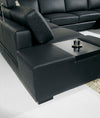 T35 Modern Black Genuine Leather Sectional Sofa With Light Model VGYI-T35-2-HL
