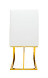 Modrest Frankie Contemporary White & Gold Dining Chair Model VGGAGA-6917CH-WHT