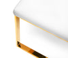 Modrest Frankie Contemporary White & Gold Dining Chair Model VGGAGA-6917CH-WHT