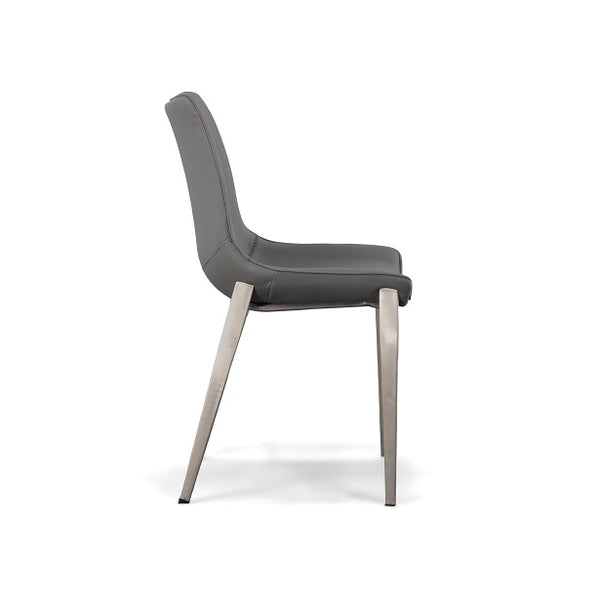 Modrest Frasier Modern Grey Eco Leather Dining Chair (Set Of 2) Model VGHR3505-GRY